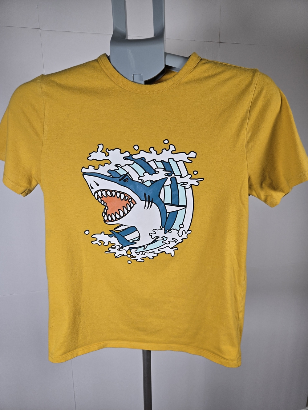 Kids Yellow Shark Graphic Tee